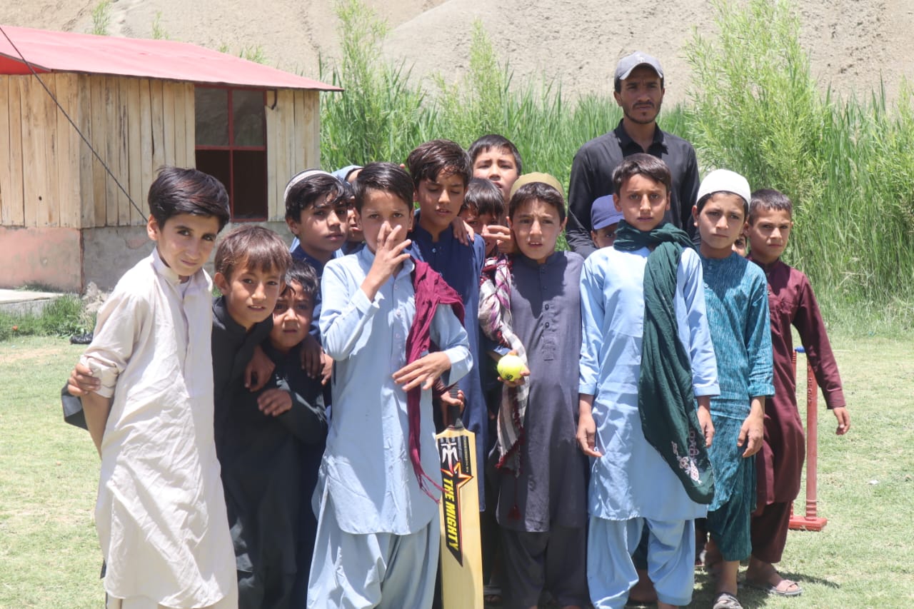 Afghan Refugees posing for a photo / Photo provided by author